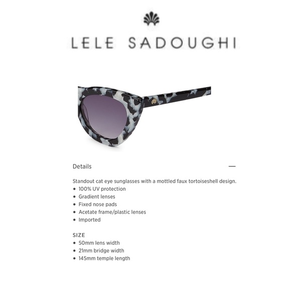 Lele Sadoughi Downtown Cat-eye sunglasses - Picture 4 of 9